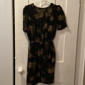 Elegant Black and Gold Women's Dress
